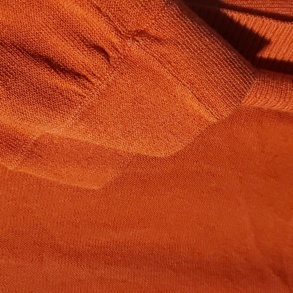 Medium Orange Banana Republic Wrap Cardigan 3/4th Sleeves - Picture 8 of 8